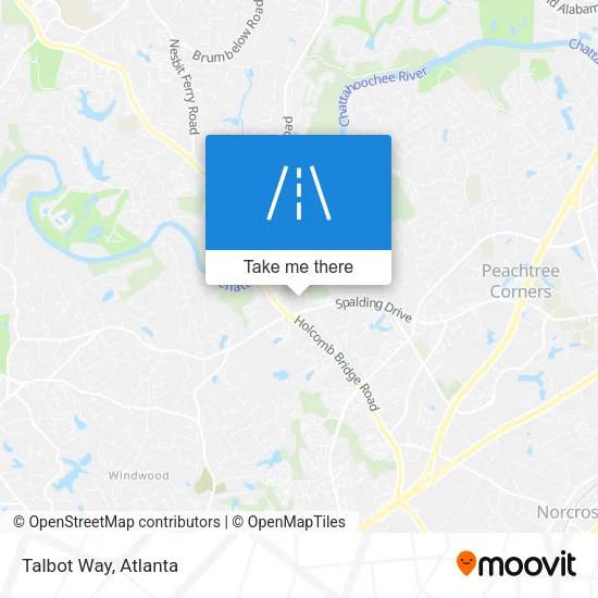 Talbot Way map
