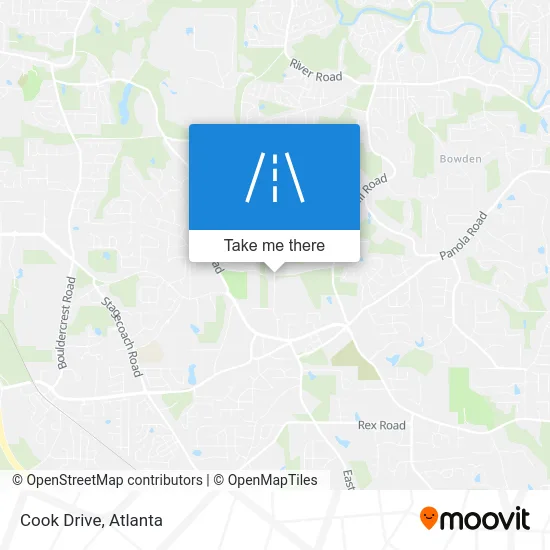 Cook Drive map