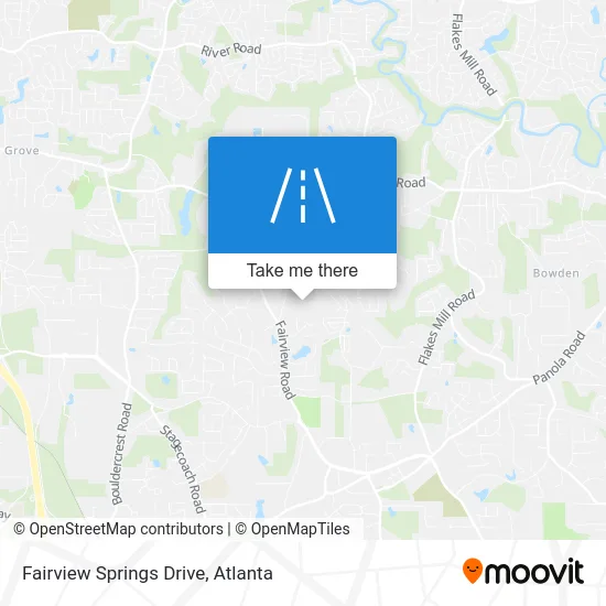 Fairview Springs Drive map