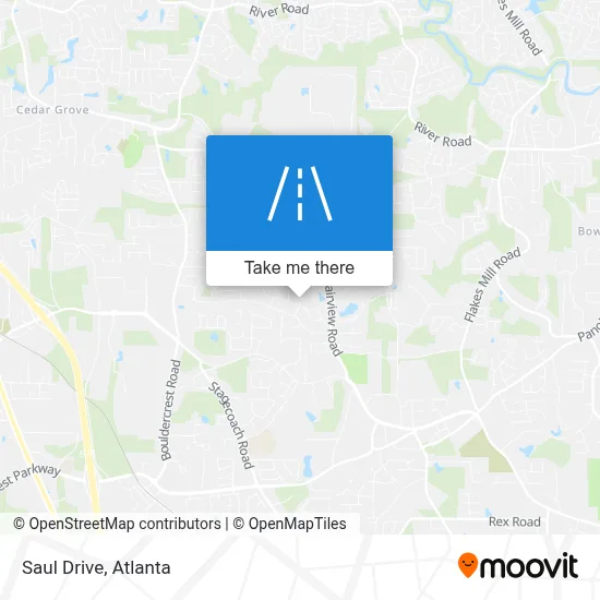 Saul Drive map