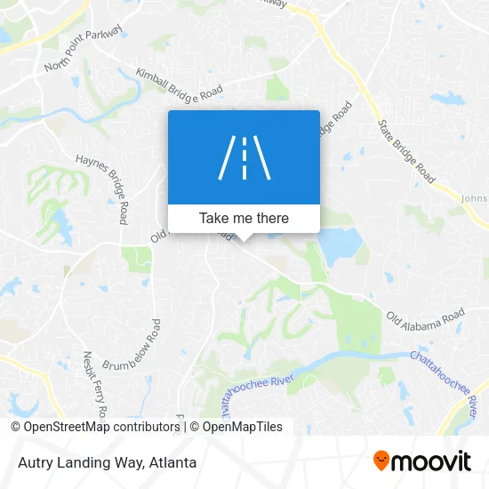 Autry Landing Way map