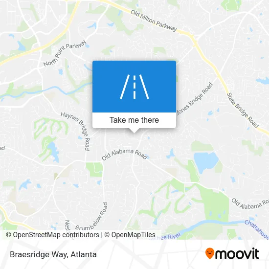 Braesridge Way map
