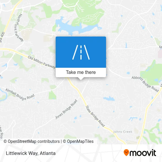 Littlewick Way map