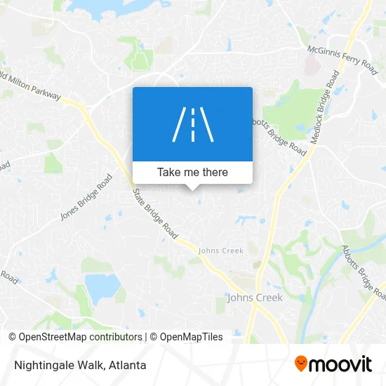 Nightingale Walk map