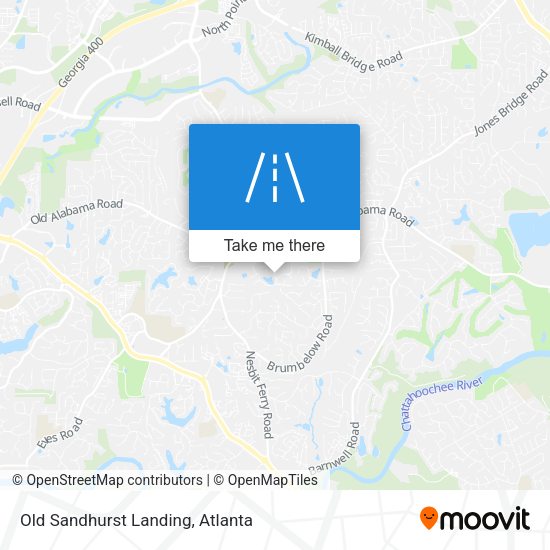 Old Sandhurst Landing map