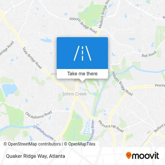 Quaker Ridge Way map