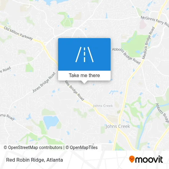 Red Robin Ridge map