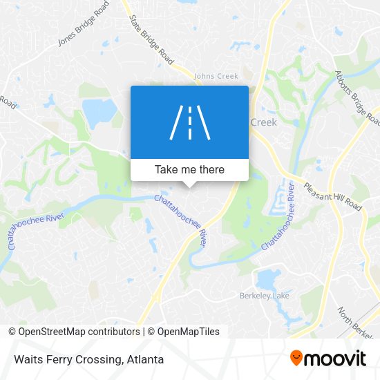 Waits Ferry Crossing map