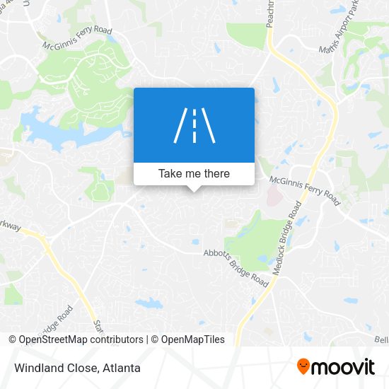 Windland Close map