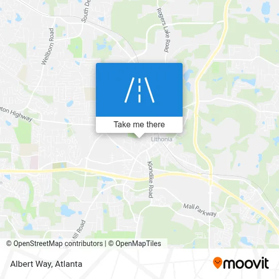 Albert Way map