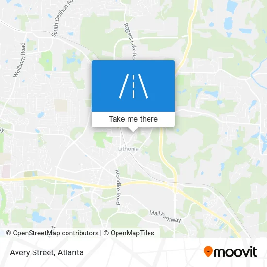Avery Street map