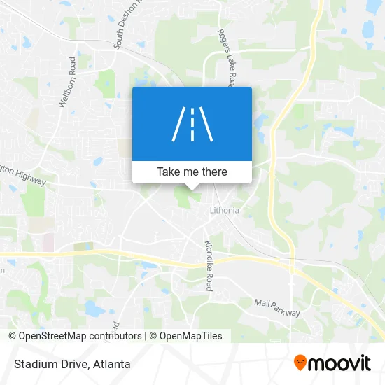 Stadium Drive map
