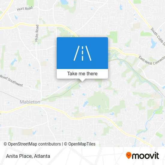 Anita Place map