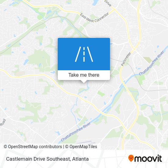 Castlemain Drive Southeast map