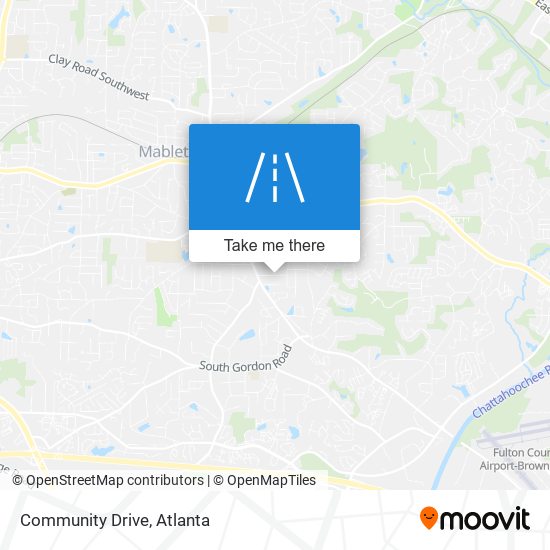 Community Drive map