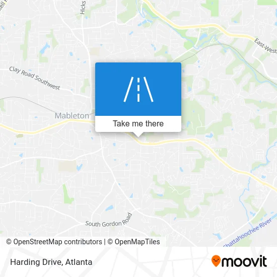 Harding Drive map