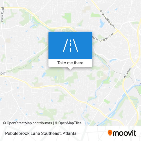 Mapa de Pebblebrook Lane Southeast