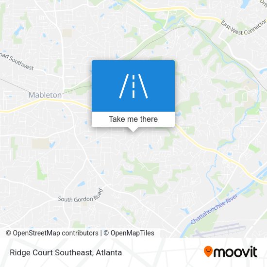 Mapa de Ridge Court Southeast