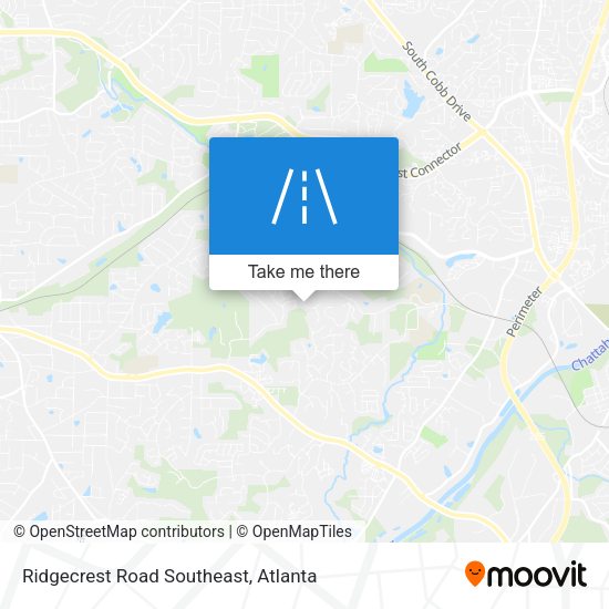 Ridgecrest Road Southeast map