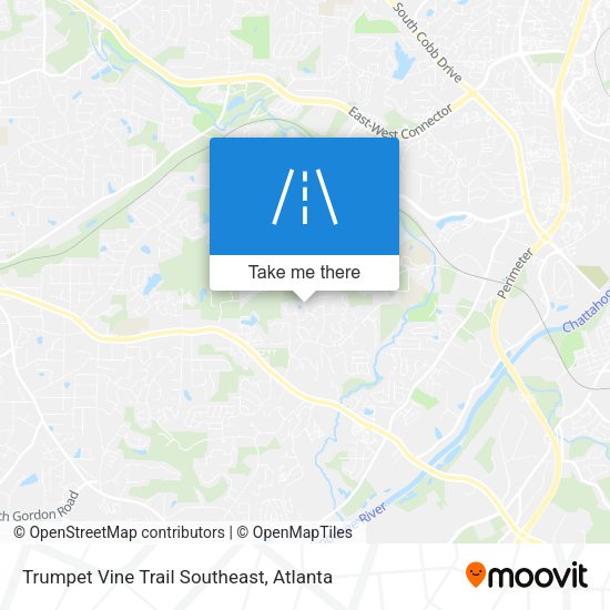 Trumpet Vine Trail Southeast map