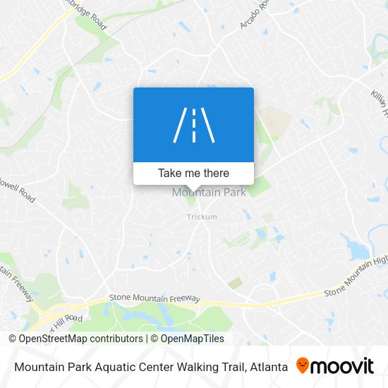 Mountain Park Aquatic Center Walking Trail map