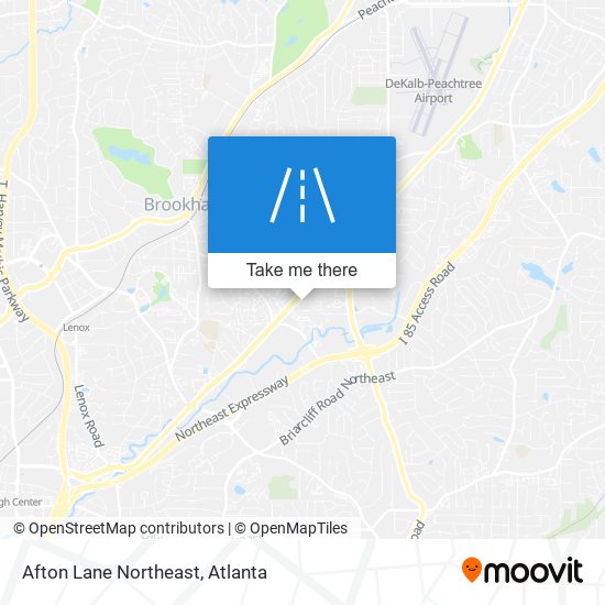 Afton Lane Northeast map