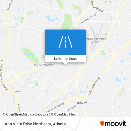 Alta Vista Drive Northeast map