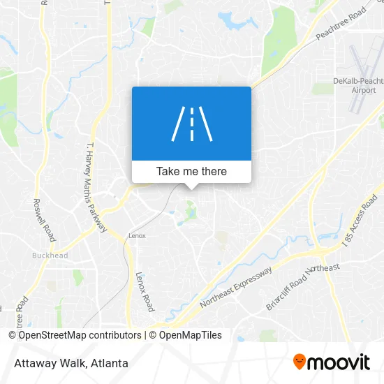 Attaway Walk map