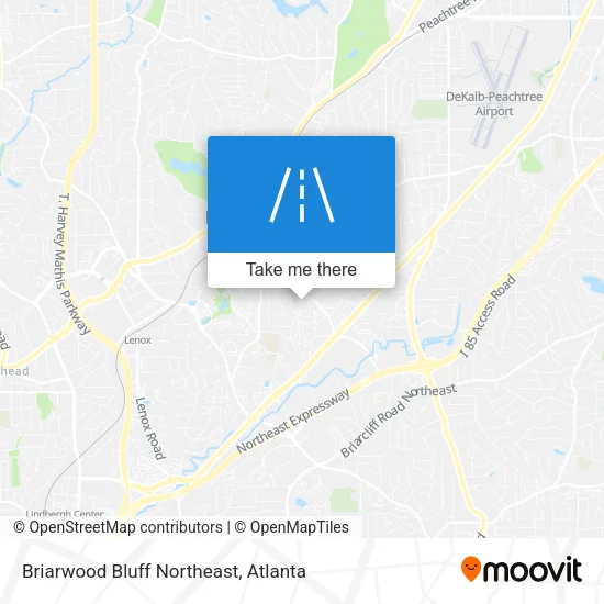 Briarwood Bluff Northeast map