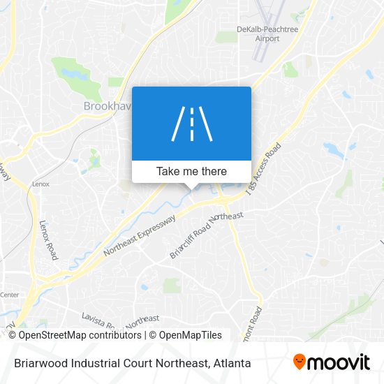 Briarwood Industrial Court Northeast map