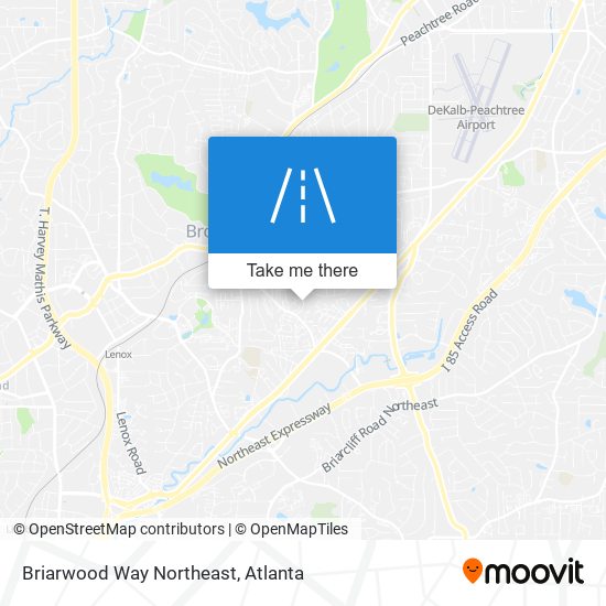 Mapa de Briarwood Way Northeast