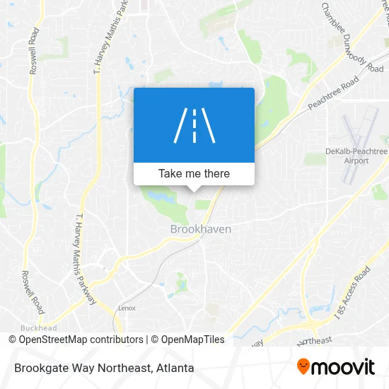 Brookgate Way Northeast map