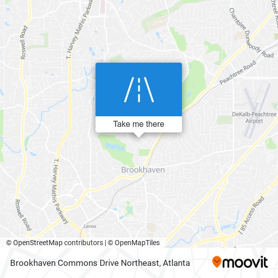 Mapa de Brookhaven Commons Drive Northeast