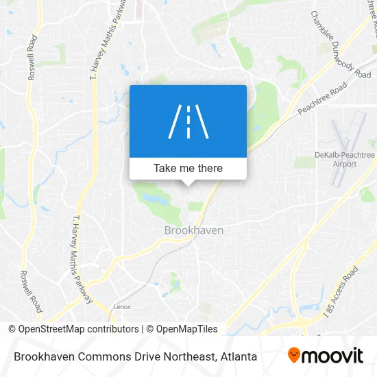 Brookhaven Commons Drive Northeast map