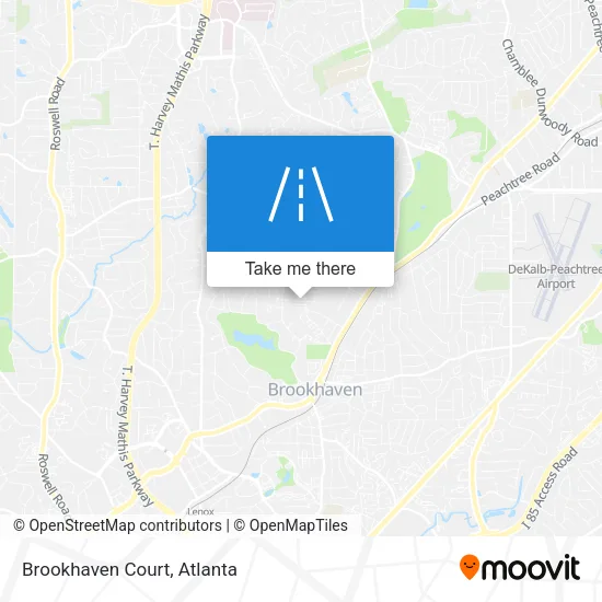 Brookhaven Court map
