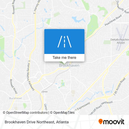 Brookhaven Drive Northeast map
