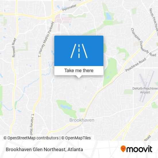 Mapa de Brookhaven Glen Northeast