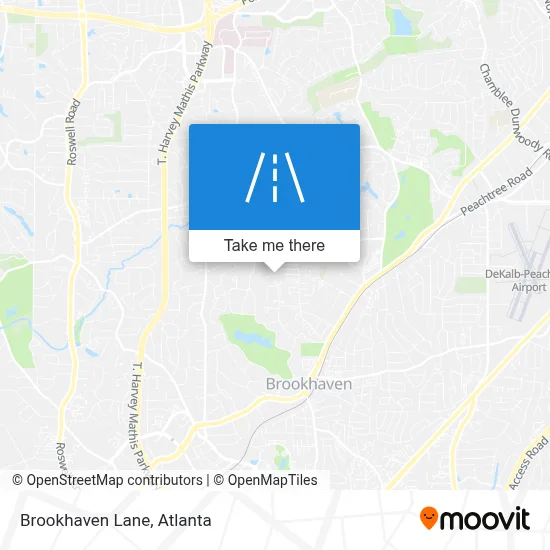 Brookhaven Lane map