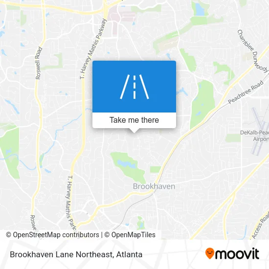 Brookhaven Lane Northeast map