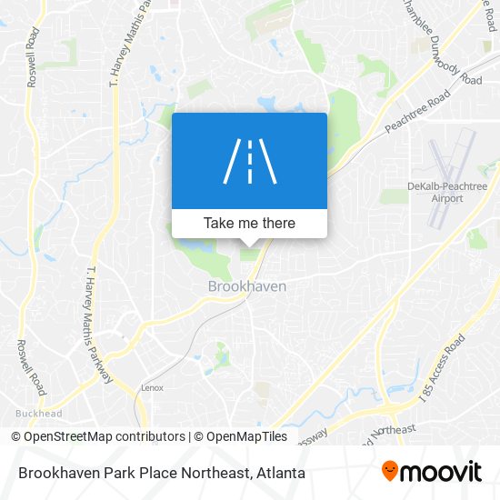 Mapa de Brookhaven Park Place Northeast