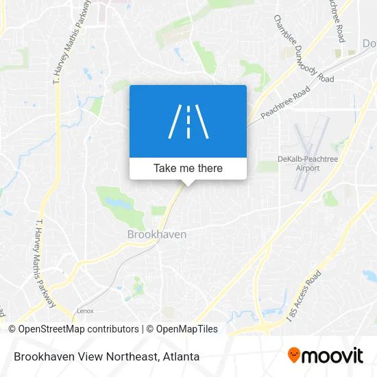 Mapa de Brookhaven View Northeast