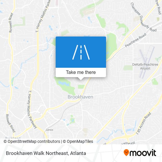 Mapa de Brookhaven Walk Northeast