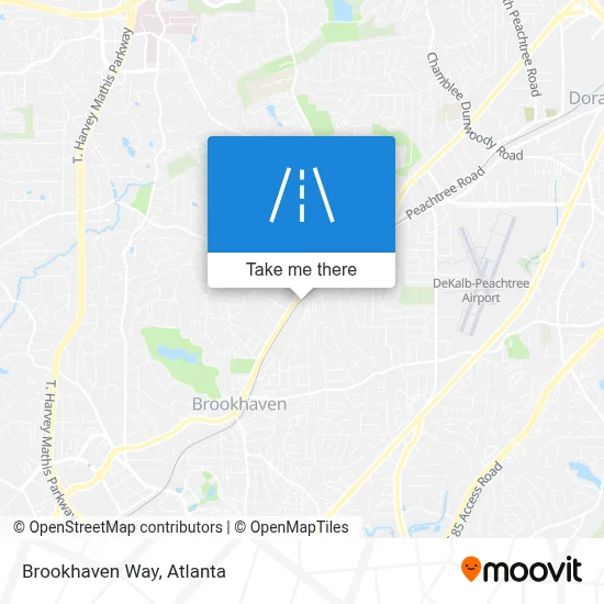 Brookhaven Way map