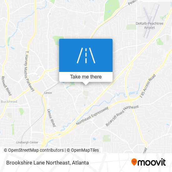 Brookshire Lane Northeast map