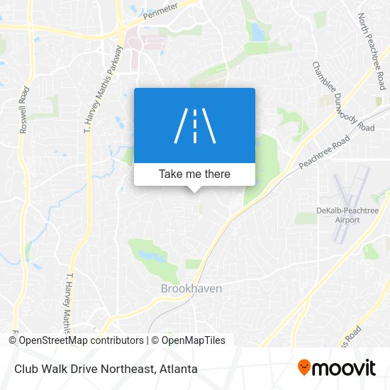 Mapa de Club Walk Drive Northeast
