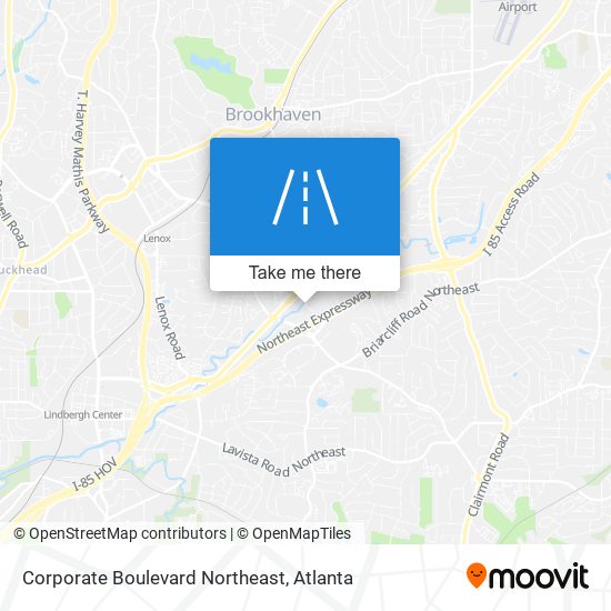 Mapa de Corporate Boulevard Northeast