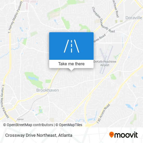 Crossway Drive Northeast map