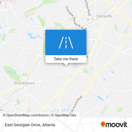 East Georgian Drive map
