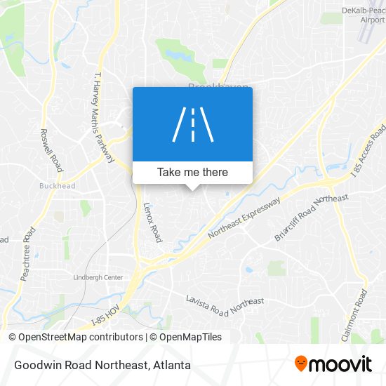 Mapa de Goodwin Road Northeast