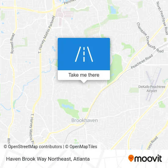 Haven Brook Way Northeast map